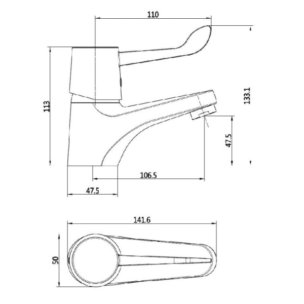 Deva Vitality Care Lever Basin Tap